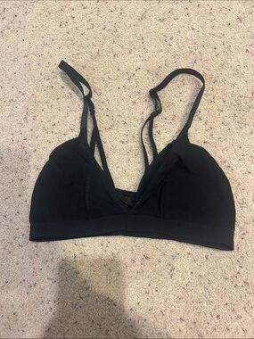 Auden Black Sheer Bralette with Adjustable Straps